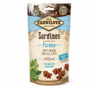 Ласощі для кішок Carnilove Cat Semi Moist Snack сардина, петрушка 50 г 111377