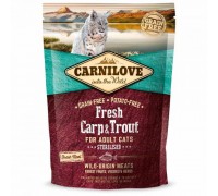 Сухий корм Carnilove Cat Fresh Carp & Trout Sterilised for Adult для стерилізованих кішок з коропом і фореллю 400 г 170876