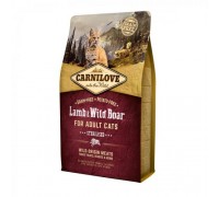 Сухий корм для стерилізованих кішок Carnilove Cat Lamb&Wild Boar Sterilised з ягнятком та м'ясом дикого кабана 2 кг 170199