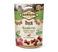 Ласощі для кішок Carnilove Cat Crunchy Snack качка, малина 50 г 100411