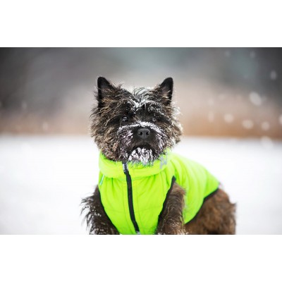 Курточка двостороння AiryVest, жовто-салатова.