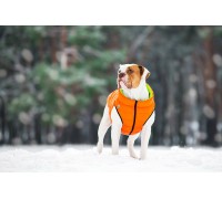 Курточка двостороння AiryVest, оранжево-салатова.
