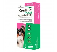 Таблетки для собак Credelio Plus від 1,4 до 2,8 кг, від бліх, кліщів та гельмінтів 3 шт