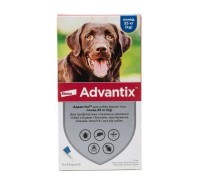 Краплі від бліх та кліщів Elanco Advantix для собак від 25 кг, 4 піпетки.
