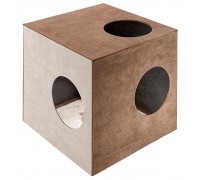 Ferplast KUBO 1 Домик игровой для кошек дерево+текстиль