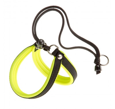 Ferplast AGILA FLUO 1-2 шлейки для собак, з еластичним шнуром жовта