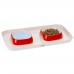 Ferplast GLAM TRAY Пластиковий піднос з мисками для котів та собак, червоний