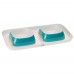 Ferplast GLAM TRAY Пластиковий піднос з мисками для котів та собак, блакитний