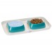 Ferplast GLAM TRAY Пластиковий піднос з мисками для котів та собак, блакитний