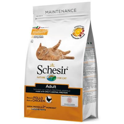 Schesir Cat Adult Chicken ШЕЗИР сухий монопротеїновий корм для котів 10 кг