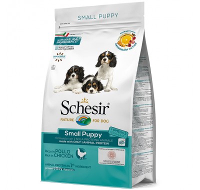 Schesir Dog Small Puppy сухий монопротеїновий корм для цуценят міні та малих порід 2 кг