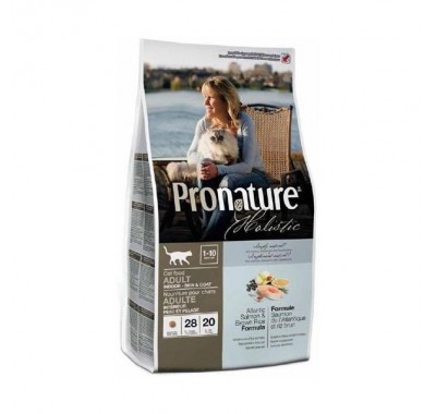 Pronature Holistic Cat Adult Indoor Skin &amp; Coat з атлантичним лососем та коричневим рисом