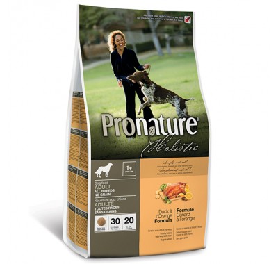 Pronature Holistic Dog Adult All Breeds з качкою та апельсинами 13,6 кг