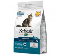 Schesir Cat Hairball сухий монопротеїновий корм для котів з довгою шерстю 400 г