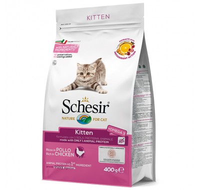 Schesir Cat Kitten сухий монопротеїновий корм для кошенят 400 г