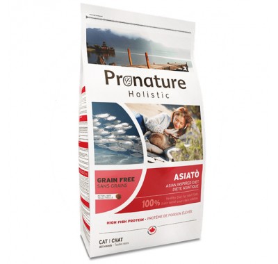 Pronature Holistic Asiato риба сиг з папаєю, беззерновий холістик корм для котів 2 кг