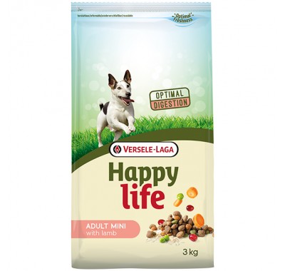 Happy Life Adult Mini with Lamb сухий преміум корм для собак міні та малих порід 3 кг