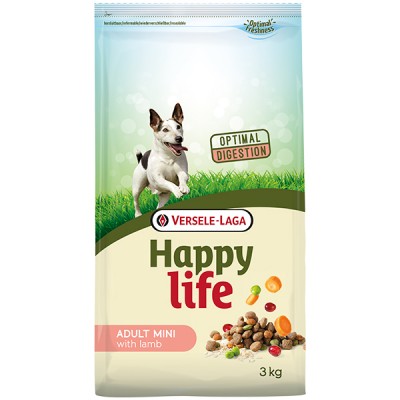 Happy Life Adult Mini with Lamb сухий преміум корм для собак міні та малих порід 3 кг