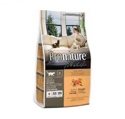 Pronature Holistic Cat Adult з качкою та апельсинами
