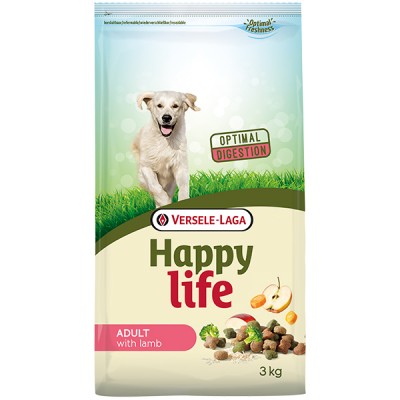 Happy Life Adult with Lamb сухий преміум корм для собак середніх та великих порід 3 кг