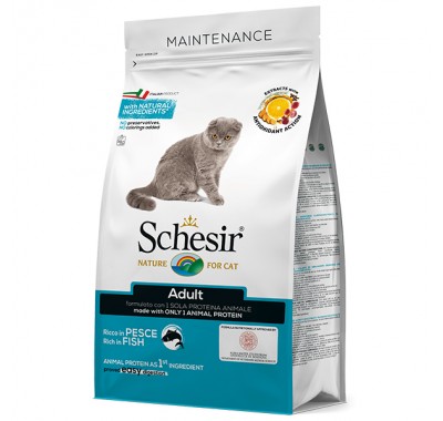 Schesir Cat Adult Fish ШЕЗИР сухий монопротеїновий корм для котів 400 г