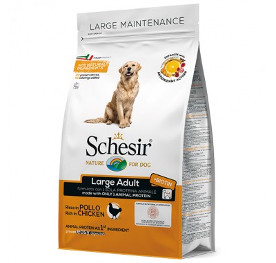 Schesir Dog Large Adult Chicken сухий монопротеїновий корм для собак великих порід 3 кг