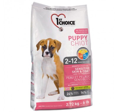 1st Choice Puppy All Breeds - Sensitive Skin &amp; Coat 2,72 кг