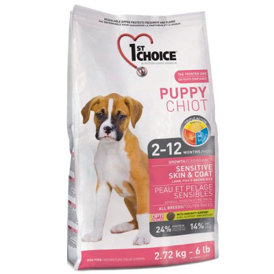 1st Choice Puppy All Breeds - Sensitive Skin &amp; Coat 2,72 кг
