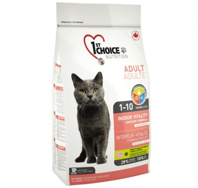 1st Choice Indoor Vitality Adult Chicken зі смаком курки 2,72 кг
