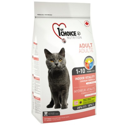 1st Choice Indoor Vitality Adult Chicken зі смаком курки 2,72 кг