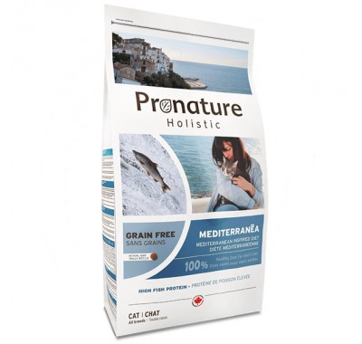 Pronature Holistic Mediterranea лосось з в'яленими томатами, беззерновий холістик корм для котів 2 кг