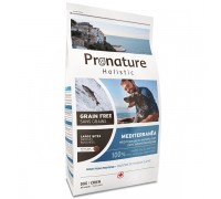 Pronature Holistic Dog Mediterranea Large Bites лосось з в'яленими помідорами, беззерновий холістик корм для собак середніх і великих порід 12 кг