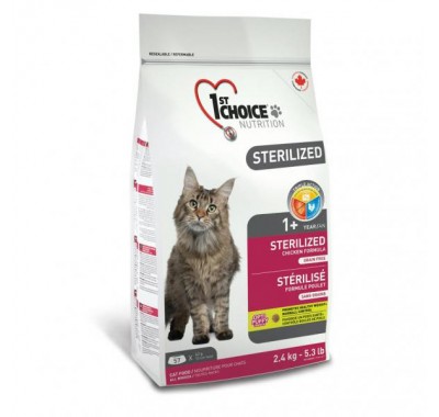 1st Choice Sterilized Chicken для кастрованих котів та стерилізованих кішок 2,4 кг