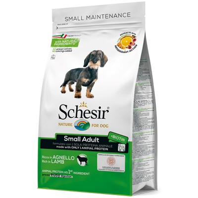 Schesir Dog Small Adult Lamb сухий монопротеїновий корм для собак малих порід 800 г