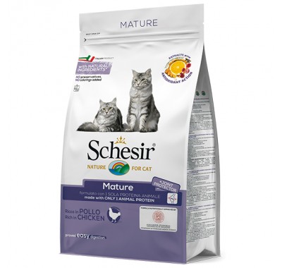 Schesir Cat Mature сухий монопротеїновий корм для літніх котів 1,5 кг