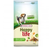 Happy Life Adult Dinner with Chicken сухий преміум корм для собак усіх порід 3 кг
