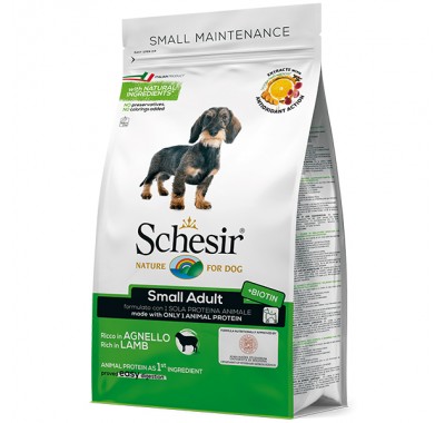 Schesir Dog Small Adult Lamb сухой монопротеиновый корм для собак малых пород 2 кг