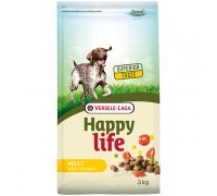 Happy Life Adult with Chicken сухий преміум корм для собак усіх порід 3 кг