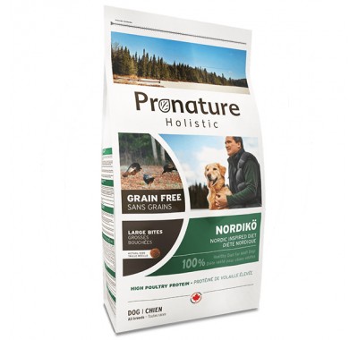 Pronature Holistic Nordikо Large Bites індичка з ягодами беззерновий холістик корм для собак середніх та великих порід 340 г
