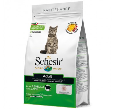 Schesir Cat Adult Lamb сухий монопротеїновий корм для котів 400 г