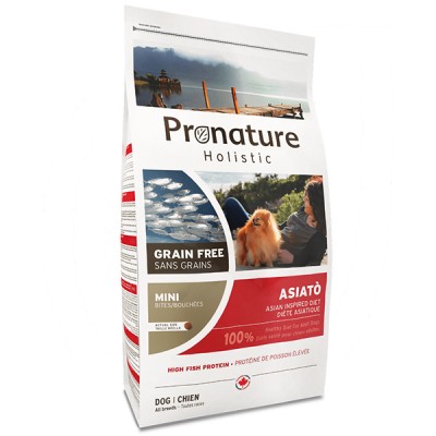 Pronature Holistic Asiato Small Bites риба сиг з папаєю, беззерновий холістик корм для собак міні та малих порід 340 г