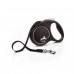 Рулетка для собак Flexi Black Design L 5м/50кг, серая (Лента) 8034101