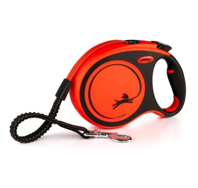Рулетка для собак Flexi Xtreme L 5м/55кг, помаранчева (Лента) 8034606