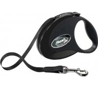 Рулетка для собак Flexi STYLE M 5м/25кг, чорна (Лента) 8032534