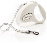 Рулетка для собак Flexi STYLE M 5м/25кг, біла (Лента) 8032503