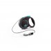 Рулетка для собак Flexi Black Design XS 3м/8кг, блакитна (Трос) 8033234