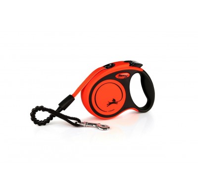 Рулетка для собак Flexi Xtreme S 3м/15кг, помаранчева (Лента) 8034507