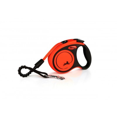 Рулетка для собак Flexi Xtreme S 3м/15кг, помаранчева (Лента) 8034507