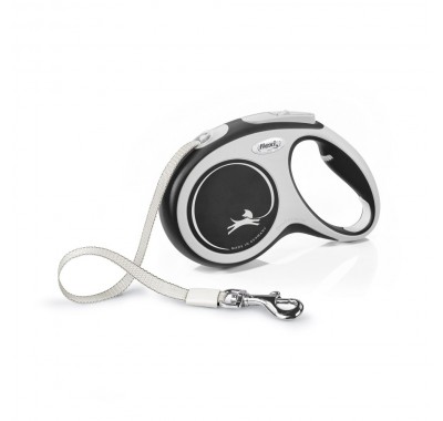 Рулетка для собак Flexi Comfort L 5м/60кг, чорна (Лента) 8043721