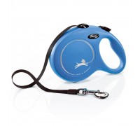 Рулетка для собак Flexi Classic Long L 8м/50кг, синя (Лента) 8023013